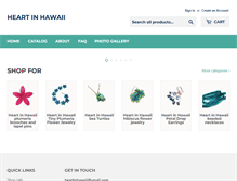 Tablet Screenshot of heartinhawaii.com